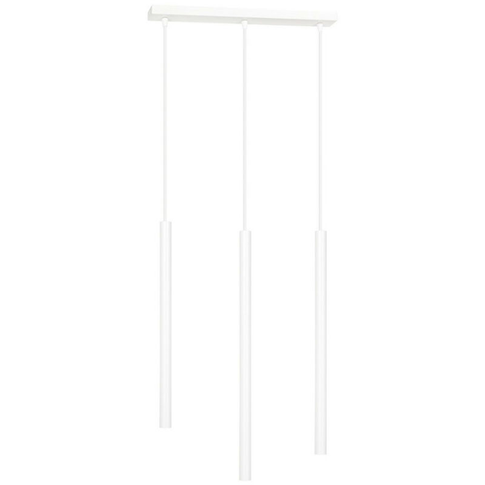 Emibig Selter White Bar Pendant Ceiling Light 3x G9