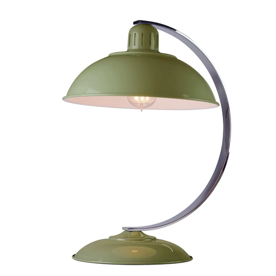 Elstead Lighting Franklin 1 Light Desk Lamp Green