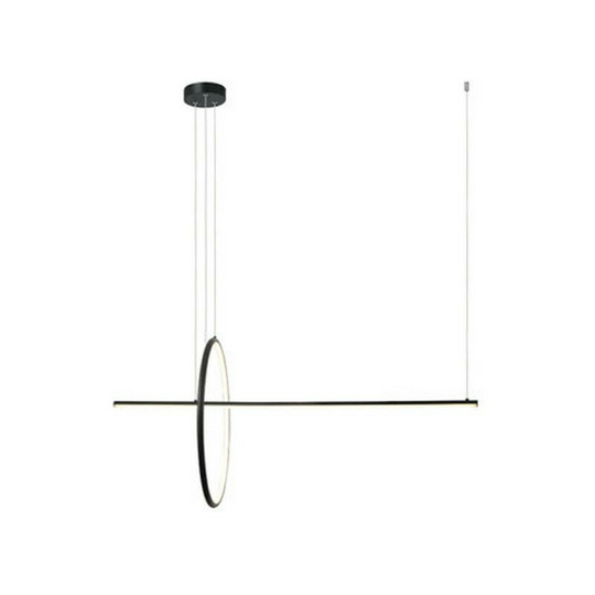 Larissa Templos led Ceiling Pendant Light 48W 3000K Aluminιum Dimming Black