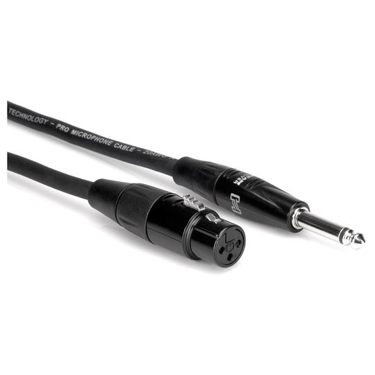 Hosa Pro Microphone Cable REAN XLR3F to 1/4 in TS 5 ft