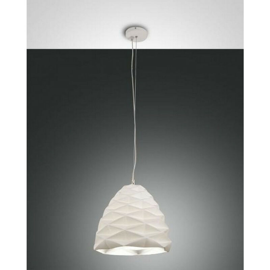 Fabas Luce Duchessa Dome Pendant Ceiling Lights White Glass, E27