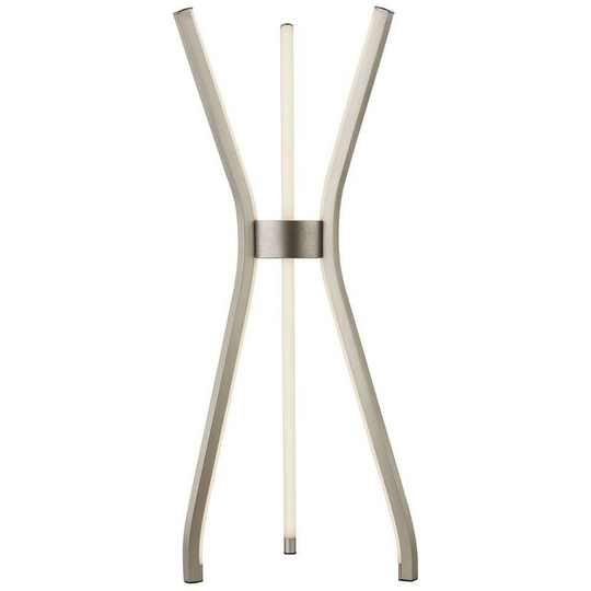 Searchlight Lighting - Searchlight tripod - Led 3 Light Table Lamp - Satin Nickel