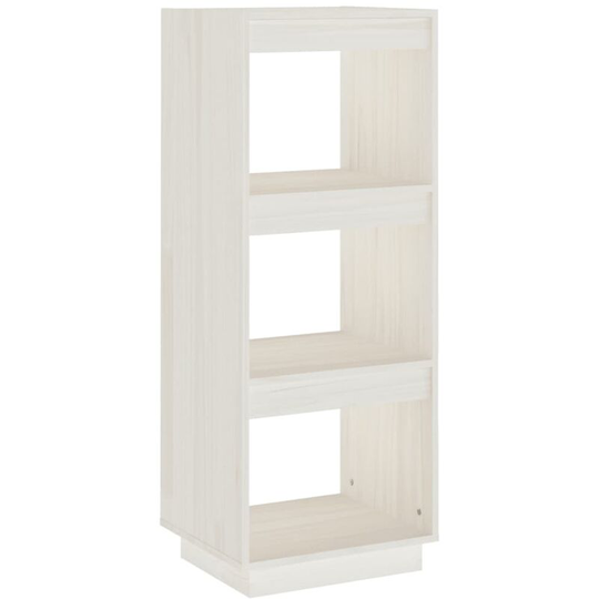 Book Cabinet/Room Divider White 40x35x103 cm Solid Pinewood Vidaxl White
