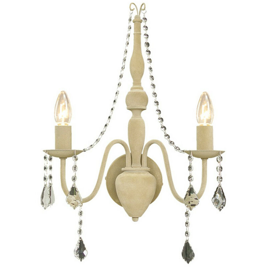 Linea Verdace Bardini 2 Light Candle Wall Light Beige