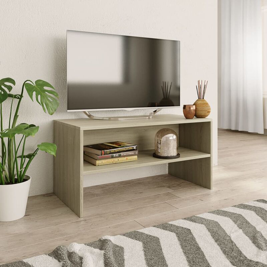 Tv Cabinet Sonoma Oak 80x40x40 cm Chipboard - Brown