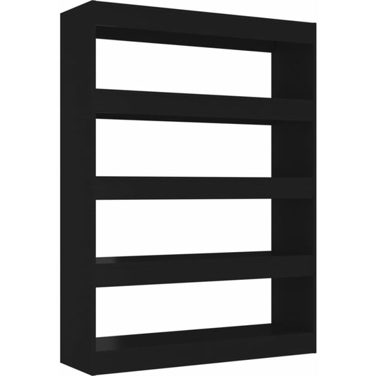 Vidaxl - Book Cabinet/Room Divider Black 100x30x135 cm Black
