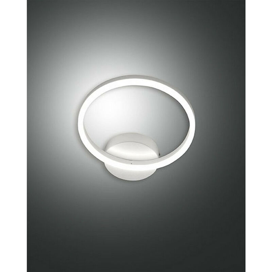 Fabas Luce Giotto Integrated led Wall Light White Glass