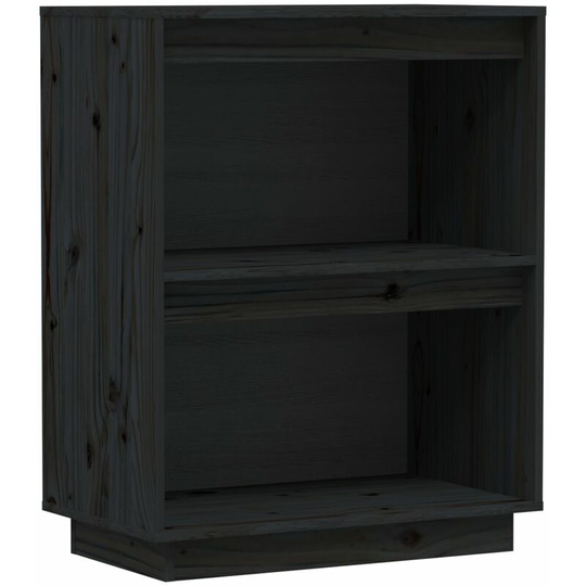 Console Cabinet Black 60x34x75 cm Solid Wood Pine Vidaxl Black