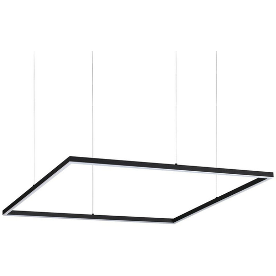 Ideal Lux Decorative Square Integrated Pendant Light Black, 3000K, 51W