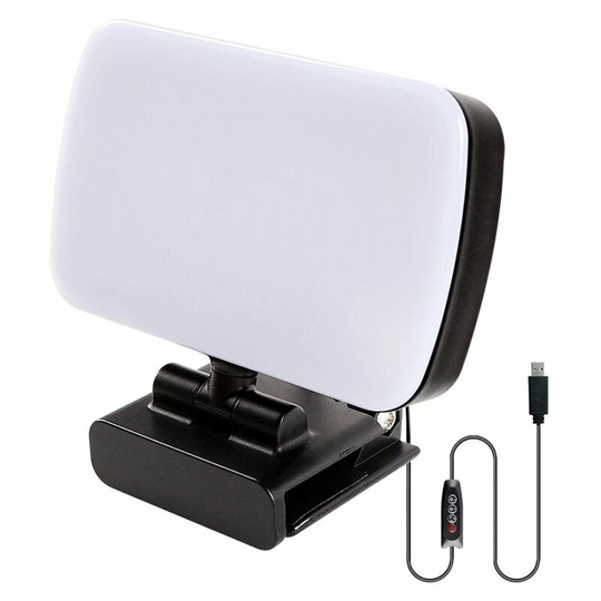 Bearsu - Mini Video Light Conference Live Broadcast Kit Webcam Vlog Photography Fill Lamp Adjustable Selfie Portable led Luz Microphone