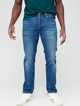 Levi's 501® Original Straight Fit Jeans - Light Indigo, Light Indigo, Size 32, Inside Leg Regular, Men