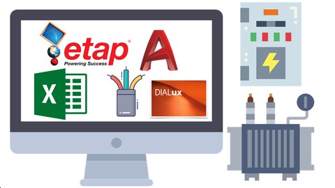 Electrical Power Distribution With, AutoCAD, Excel, DIALUX, Etap