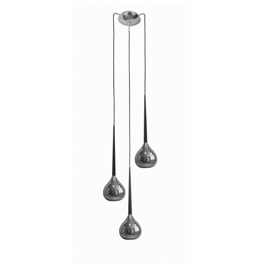 Zumaline Lighting - Zumaline Libra Cluster Pendant Ceiling Light, Silver, 3x E14