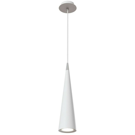 Nevill Slim Ceiling Pendant Lamp White, 1 Light, GU10