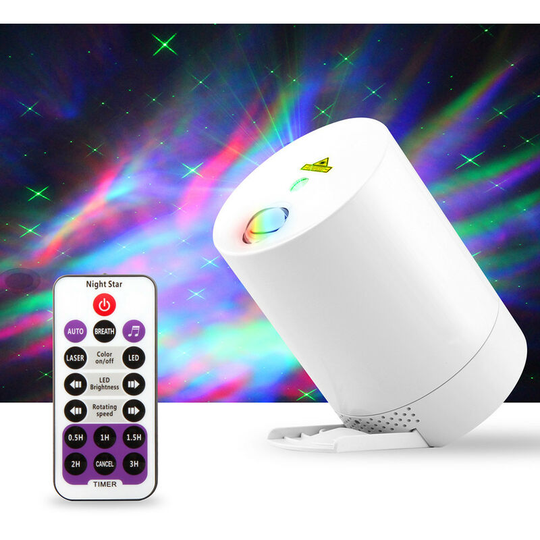 Thsinde - 2pcs starry sky watermark + star projector European adapter, watermark river light starry sky projector