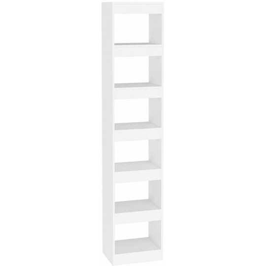 Book Cabinet/Room Divider White 40x30x198 cm Vidaxl White