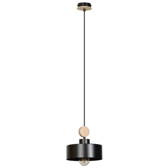 Emibig Tuniso Black Slim Pendant Ceiling Light 1x E27