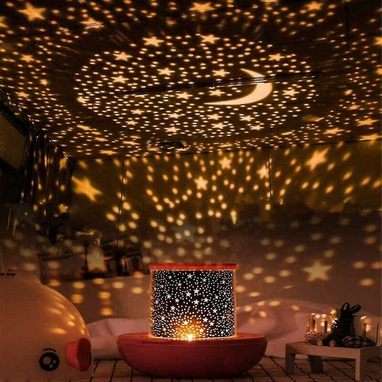Children's Night Light Designed With Led Star Projector Remote Control And Timer