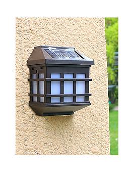 Gardenwize Pack Of 2 Solar Fence Lights - Warm White Led