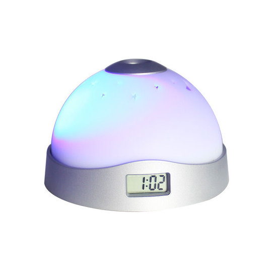 Ceiling Projector Alarm Clock, Projection Alarm Clock with Mood Light, Digital Clock Simple and Practical Ceiling Projection Alarm Clock, led