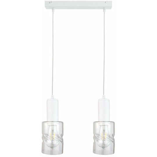 Keter Cross Bar Pendant Ceiling Light White, 50cm, 2x E27