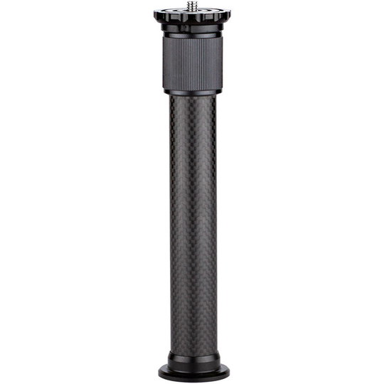 Universal Carbon Fiber Tripod Extension Pole 2-section Extendable Rod Max. Height 32cm/12.6in with 1/4 Inch Screw for Tripod Monopod