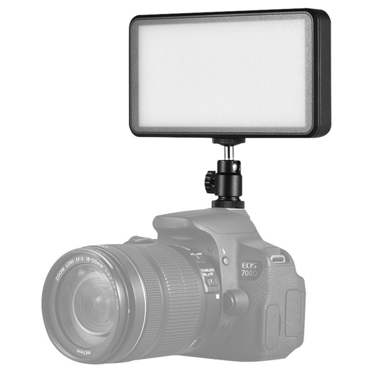 Andoer2 - Andoer Ultra-thin Studio Video Photo led Video Light Panel Lamp 3200K/6000K 20W Dimmable 228pcs Beads for Canon Nikon dslr Camera dv