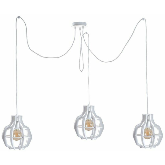 Keter Bento Cluster Pendant Ceiling Light Small White, 3x E27