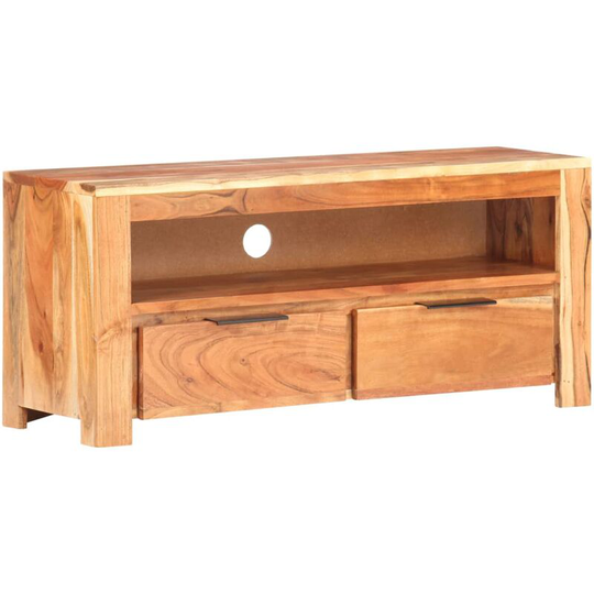 Tv Cabinet 90x30x40 cm Solid Acacia Wood Vidaxl Brown