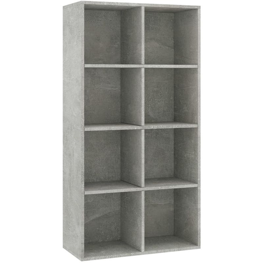 Book Cabinet/Sideboard Concrete Grey 66x30x130 cm Chipboard VD31186 - Hommoo