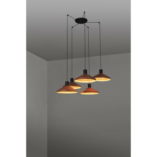Faro KOMBO - Cluster Pendant Ceiling Light Orange, E27