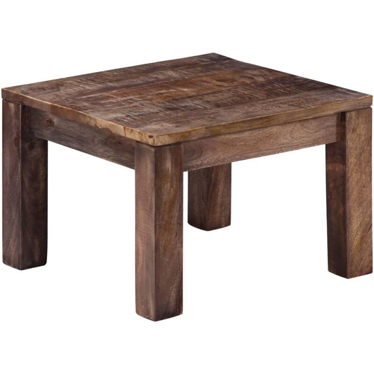 Coffee Table 50x50x35 cm Solid Mango Wood Vidaxl Brown