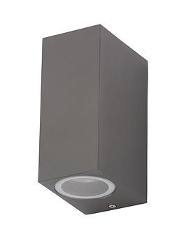 Enfield 2 Light Up And Down Square Wall Light - Anthracite