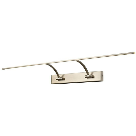 Luminosa Lighting - Large 2 Arm Wall Lamp, Picture Light, 1 x 16W led, 3000K, 1200lm, Satin Nickel