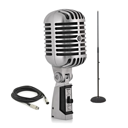 Shure 55SH Series II Unidyne Vocal Microphone with Stand and Cable