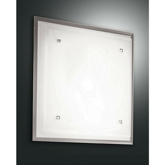 Fabas Luce Maggie Flush Ceiling Light White Glass, E27