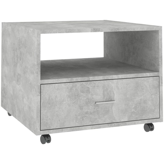 Coffee Table Concrete Grey 55x55x40 cm Engineered Wood Vidaxl Grey
