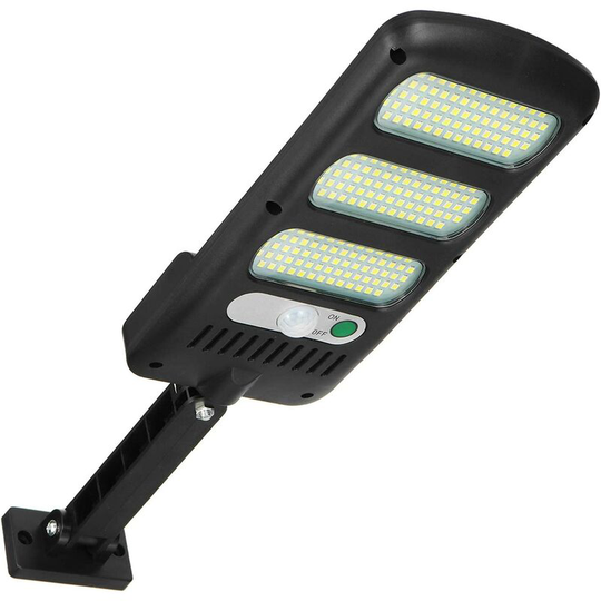 Aougo - Solar Lights Outdoor, 213 led Solar Street Lights Motion Sensor Wall Sconce Waterproof Security Light with 180° Adjustable Pole for Outdoor