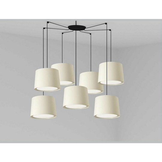 Faro Lighting - Faro Conga White Pendant Suspension Pendant Lamp 7 Light