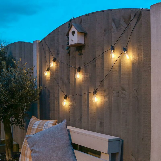 Vintage Filament Style led Festoon Fairy String Lights 4.5m Warm White | Outdoor Garden Party - Warm White