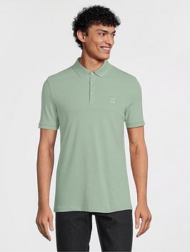 BOSS Passenger Polo Shirt - Light Green, Light Green, Size S, Men