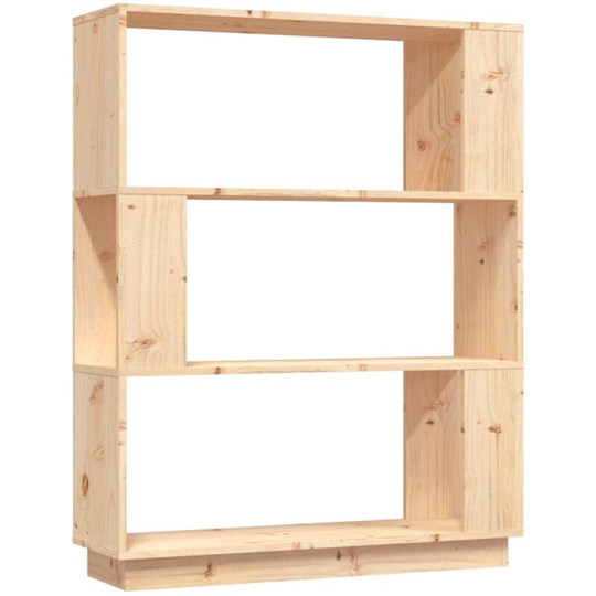 Book Cabinet/Room Divider 80x25x101 cm Solid Wood Pine Vidaxl Brown