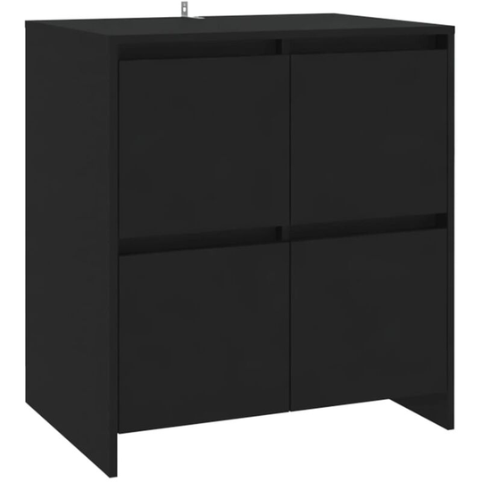 Sideboard Black 70x41x75 cm Engineered Wood Vidaxl Black
