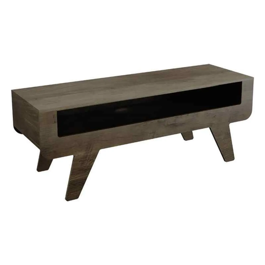 AVF Horton 120cm Dark Wood Tapered Leg TV Stand