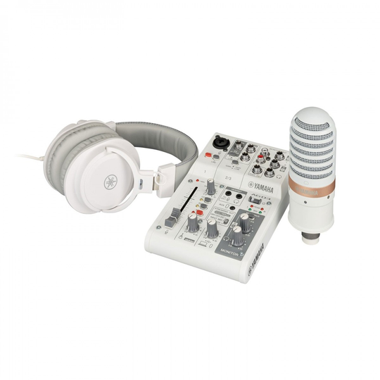 Yamaha AG03MK2 LSPK Live Streaming Pack White