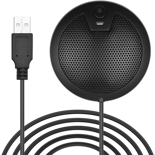 Usb Desktop Condenser Microphone 360¡ã Omnidirectional Mic with 2m Long Cable for Computer Video Conference Online Teaching Gaming Video Recording