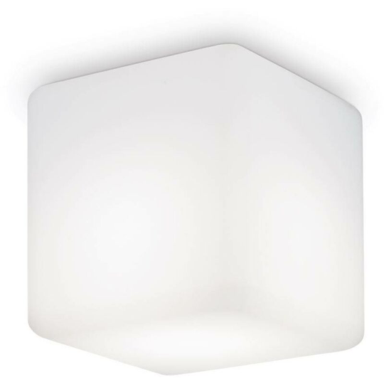Ideal Lux Luna - 1 Light Square Surface Mounted Downlight White IP44
