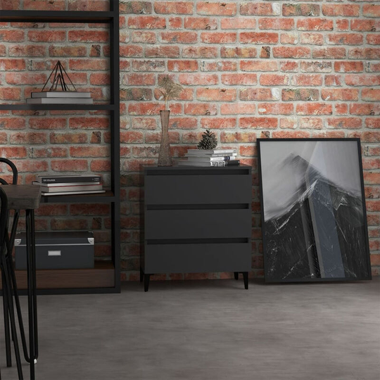 Sideboard Grey 60x35x69 cm Chipboard