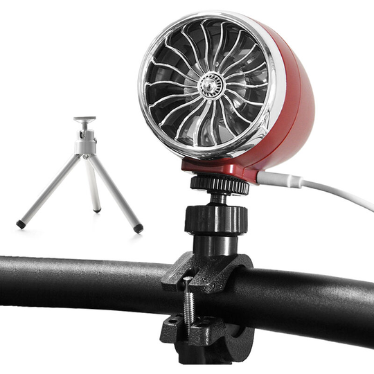 Superseller - Portable usb Mini Cooling Fan with Tripod Bike Handlebar Electric Fan Outdoor Cycling Fan with 4 Speeds for Camping Riding Traveling