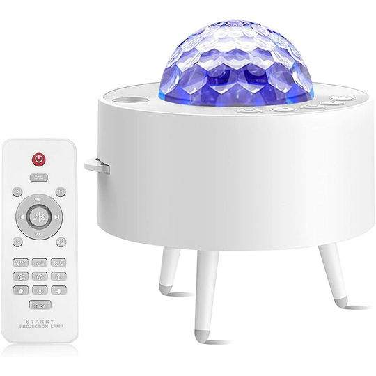 Star Sky Projector, Ceiling Projection Night Light with Built-in White Sounds, Bluetooth Timer and Remote Control, 15 Colors Projection Star Night